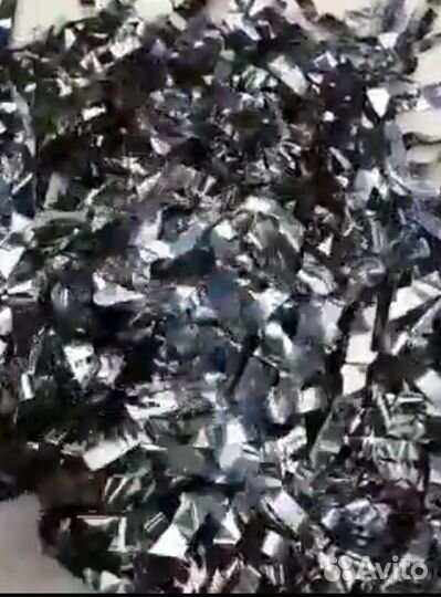 Серебряная металлизированная бумага для шоу 4 кг
