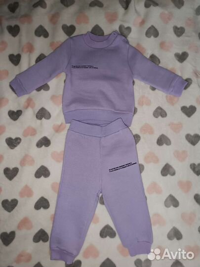 Спортивный костюм для девочки теплый