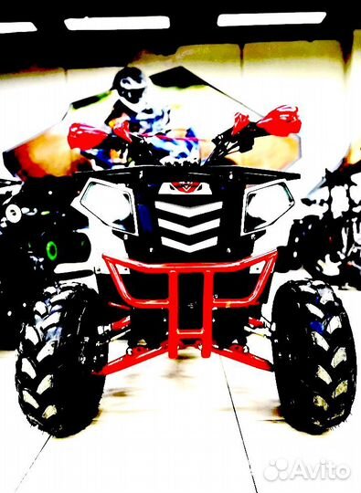 Детский квадроцикл 125 кубов Grizlik A125 красный