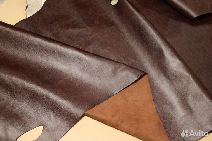 Шагрень с восковой отделкой. Галантерейная кожа