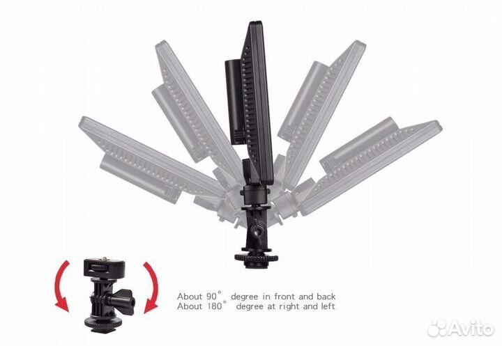 Накамерный свет LED ультратонкий двухцветный жк-ди