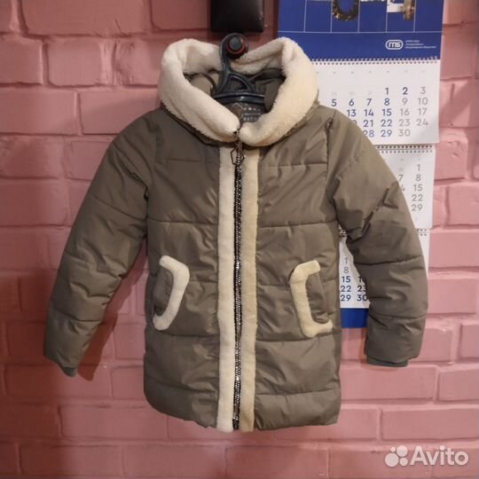 Куртка зимняя для девочки размер 122