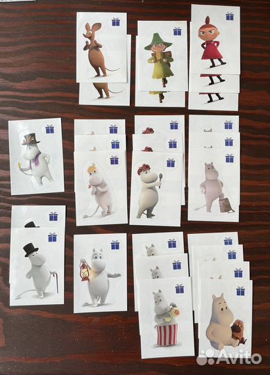 Наклейки Муми-Тролли из коллекции лента