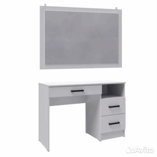 Туалетный столик + зеркало Асти, белый