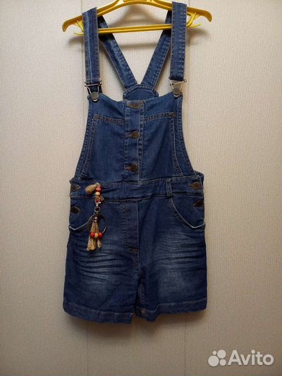 Джинсовый комбинезон для девочки