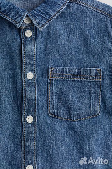 Джинсовая рубашка для мальчика hm 86, 92