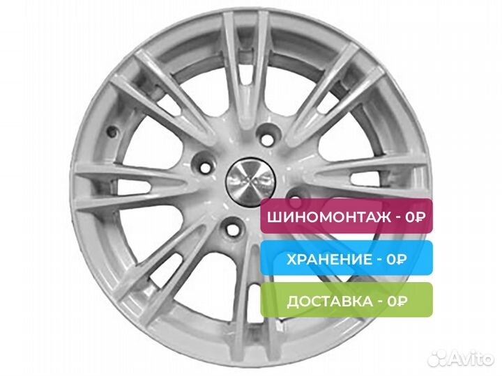 R14 4x98 5,5J ET39 D58,6 Скад Пантера алмаз-белый