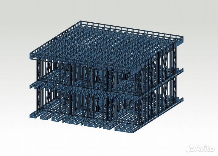 Лстк каркас мини-гостиницы