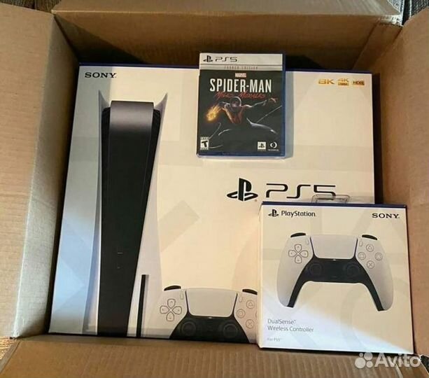 Sony playstation 5 825gb с играми +200 игр