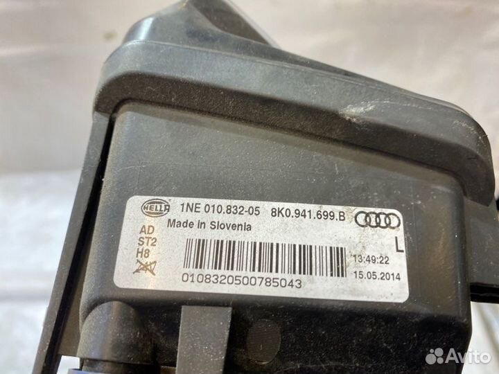 Фара противотуманная левая Audi A4 B8 2007-2015