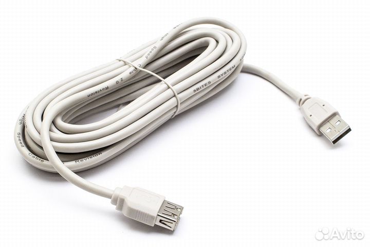 Удлинитель USB 2.0 мама-папа 5метров PER42