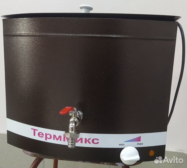 Дачный бак с подогревом 15 л медь новый