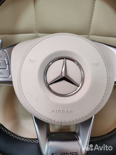 Руль Mercedes W222 W217 63 AMG вибро подогрев