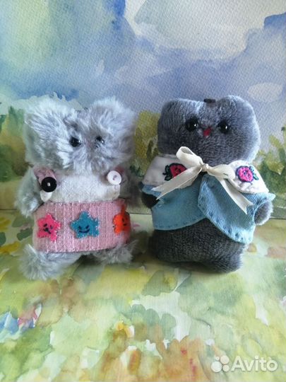 Котики брелки ручной работы