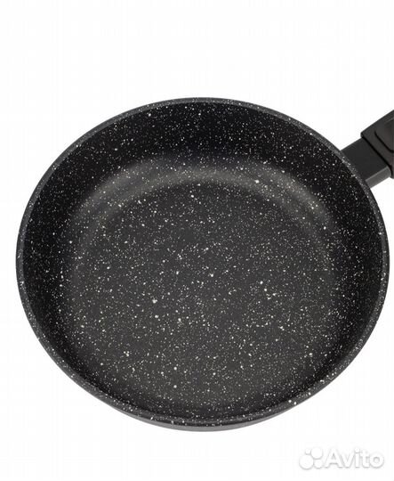 Сковорода 24 см с крышкой и съемной ручкой