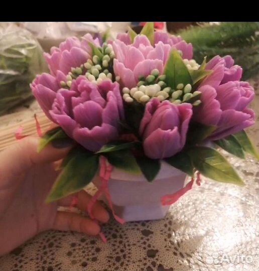 Мыло ручной работы букеты