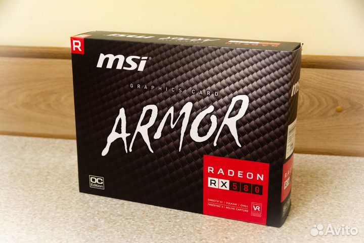 Видеокарта MSI Radeon 580 Armor 8Gb OC