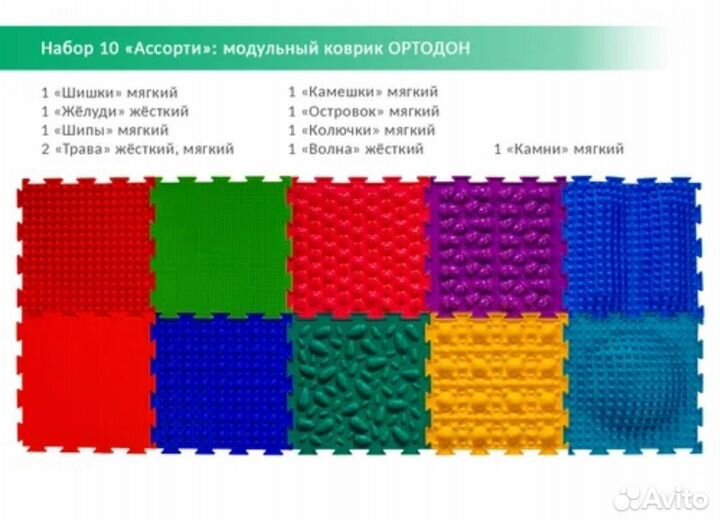 Детский ортопедический коврик Ортодон