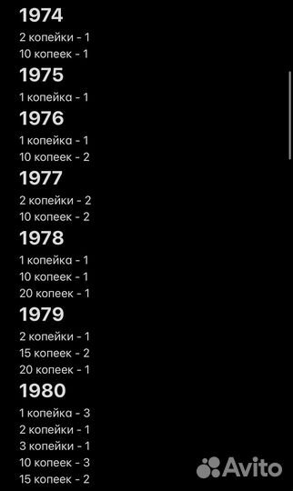 Монеты СССР - Россия 1961-2014 гг