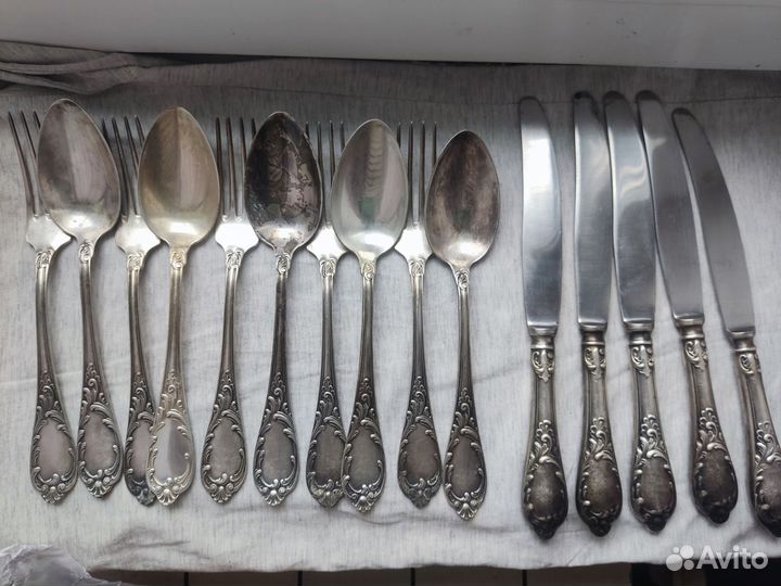 Мельхиоровые столовые приборы