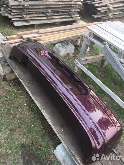 Бампер задний бордовый на ваз 2110