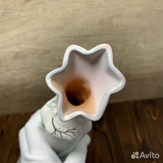 Винтажная Керамическая Ваза Девушка Весна Ретро