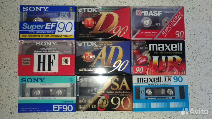 Аудиокассеты новые запечатанные