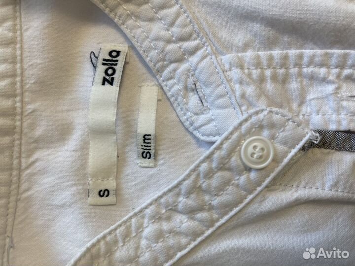 Белая хлопковая рубашка zola 164 170