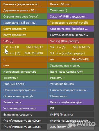 Экшены для быстрой ретуши «Лютая панель версия 3.0