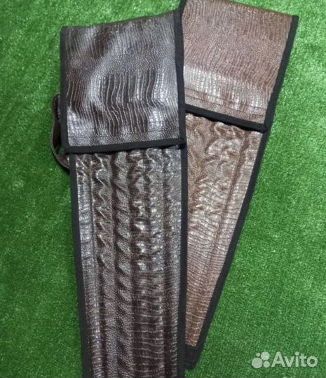 Hабоp шампуров в чеxле кожзам