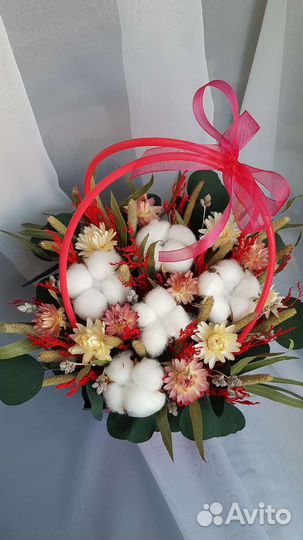 Сухоцветы композиция букет