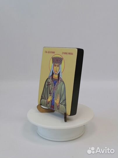 Святая мученица Шушаник (Сусанна) Ранская (Грузинская), 9x12x1,8 см, арт Ид4512-3