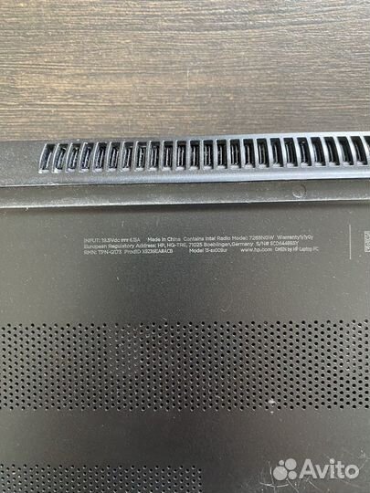 Игровой ноутбук hp omen intelcore i7