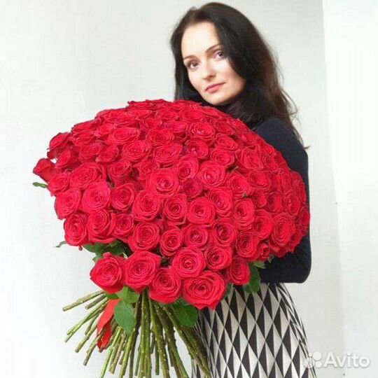 Роза Эквадор 60 см доставка цветы