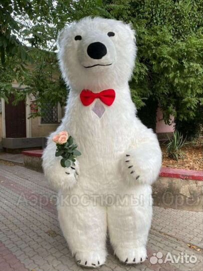 Красивый надувной медведь 2,6м Новый костюм