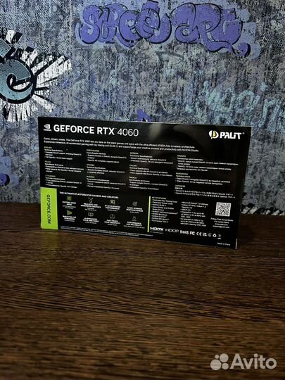 Видеокарта Palit RTX 4060 stormx 8GB