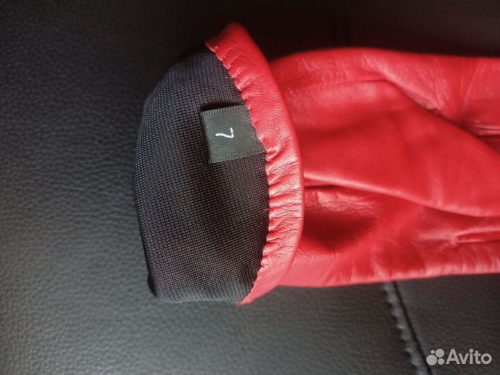 Перчатки женские кожаные размер 7