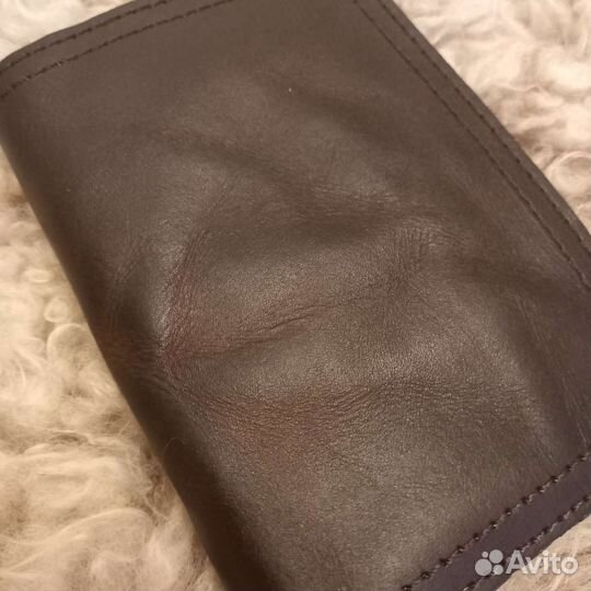Мужской тонкий бумажник натуральная кожа