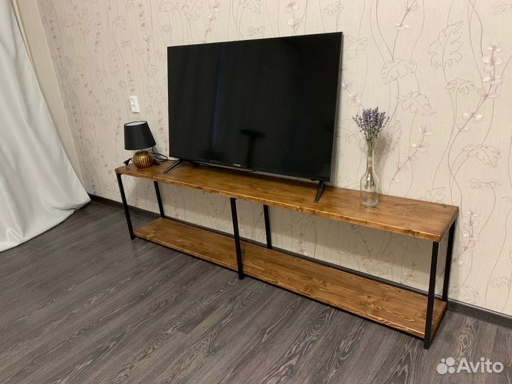 Тумба под телевизор loft с подсветкой, новая