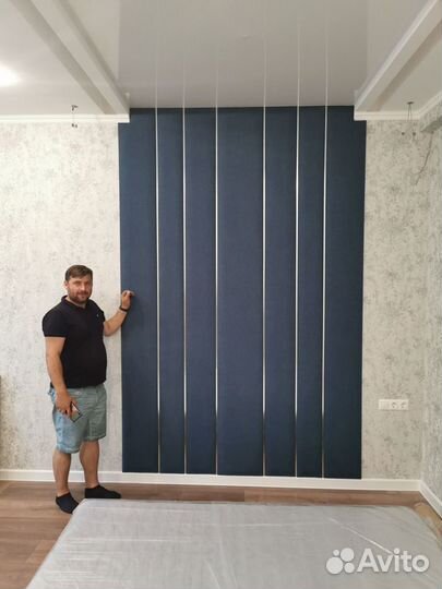 Мягкие стеновые панели с профилем