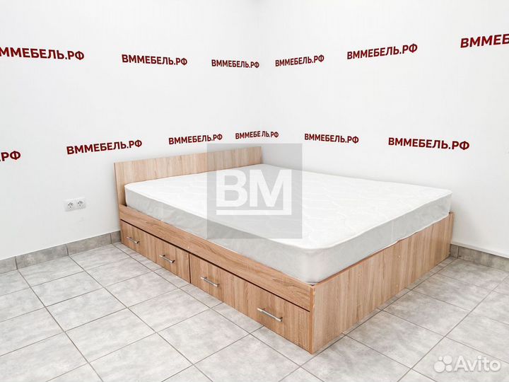 Кровать 160х200 с ящиками