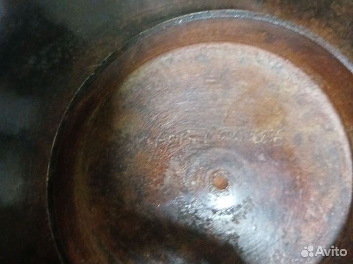 Медная тарелка ваза