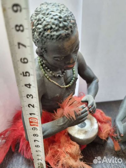 Колоритные Африканские статуэтки, керамика. Вторая