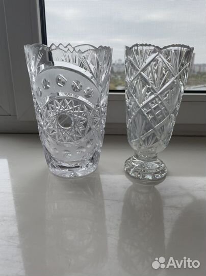 Хрустальные вазы для цветов