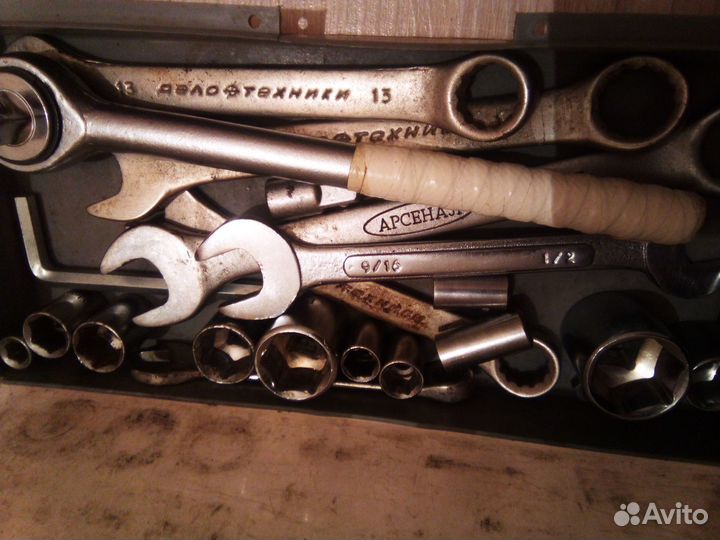 Набор ключей с трещеткой бу