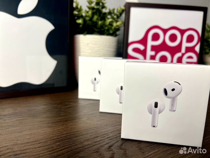 Airpods 4 с шумоподавлением (новые, гарантия)