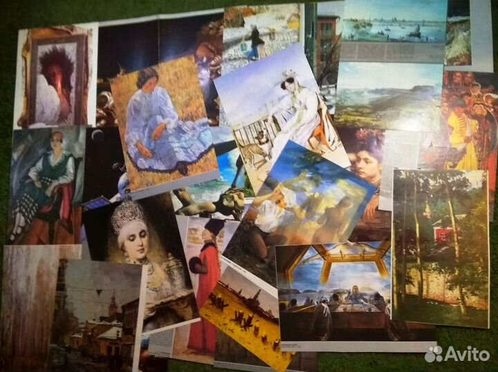 Вырезки иллюстраций из журнала Огонёк 90-гг