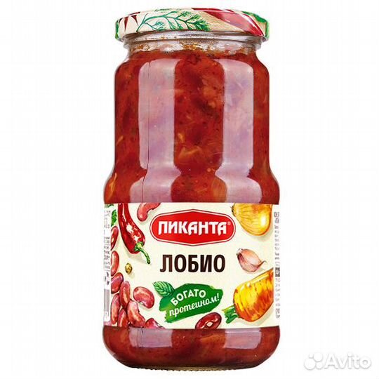 Овощная консервация Лобио Пиканта 530г