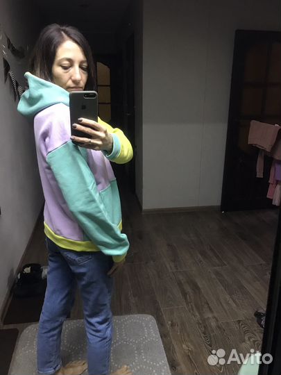 Толстовка женская оверсайз размер 42-44