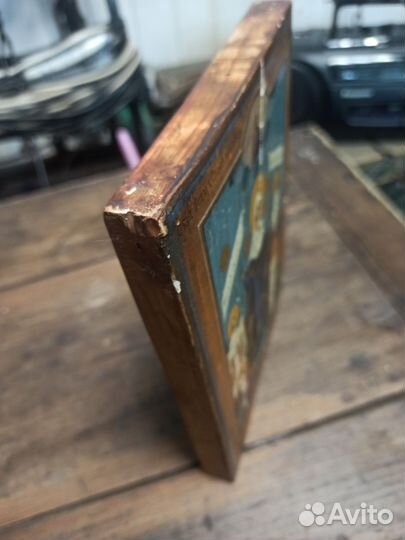 Старинная икона Всех скорбящих, живопись